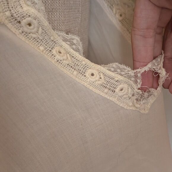 Vintage Christian Dior Lace Slip Dress Women's Medium/Large Light Pink Nightgown - Picture 5 of 7